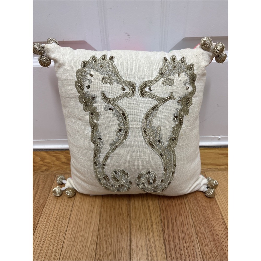 Lilly‎ Pulitzer Exclusively for Pottery Barn Reversable Embroidered Pillow